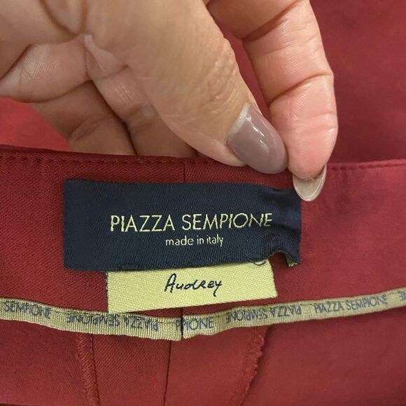 Piazza Sempione burgundy colour woman’s pants, size 42(8) - Picture 4 of 5